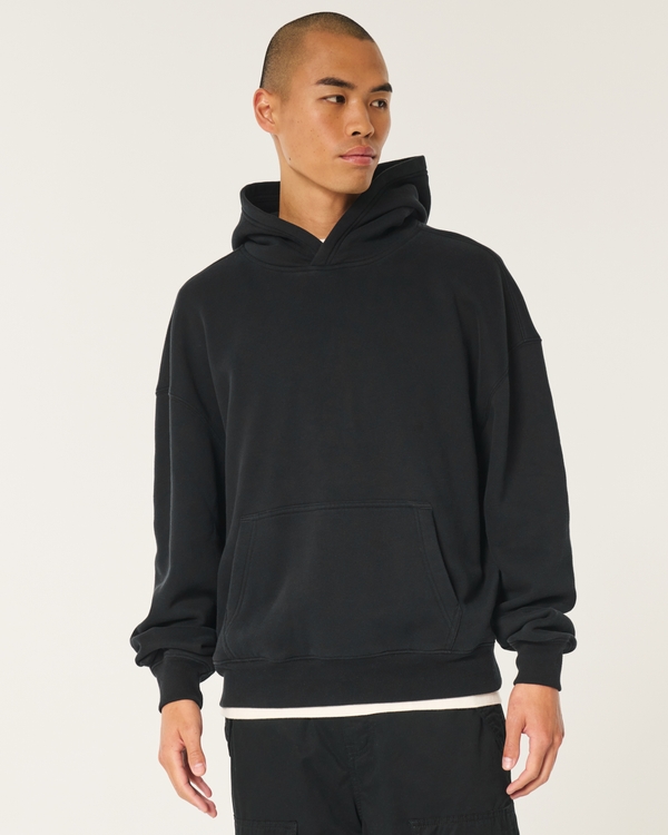 Boxy Hoodie, Black