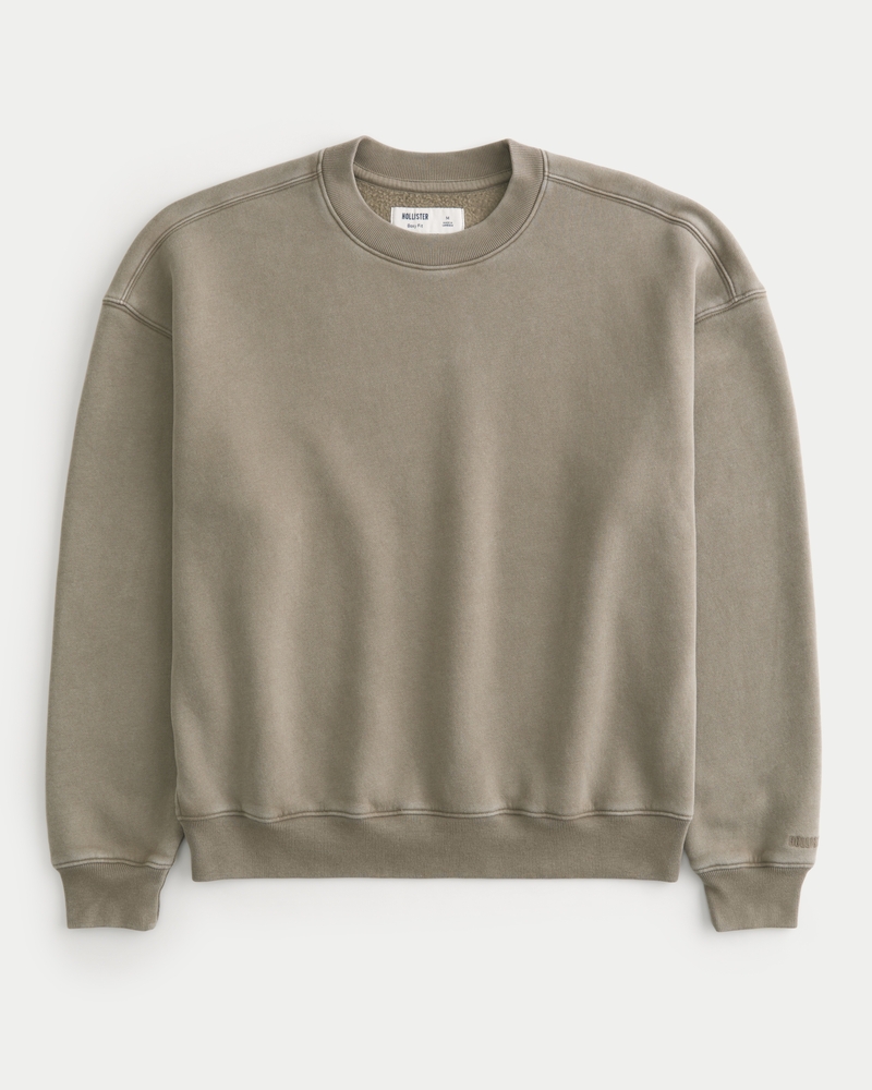 Men's Boxy Washed Crew Sweatshirt | Men's Clearance Men's Boxy Washed Crew Sweatshirt | Men's Clearance