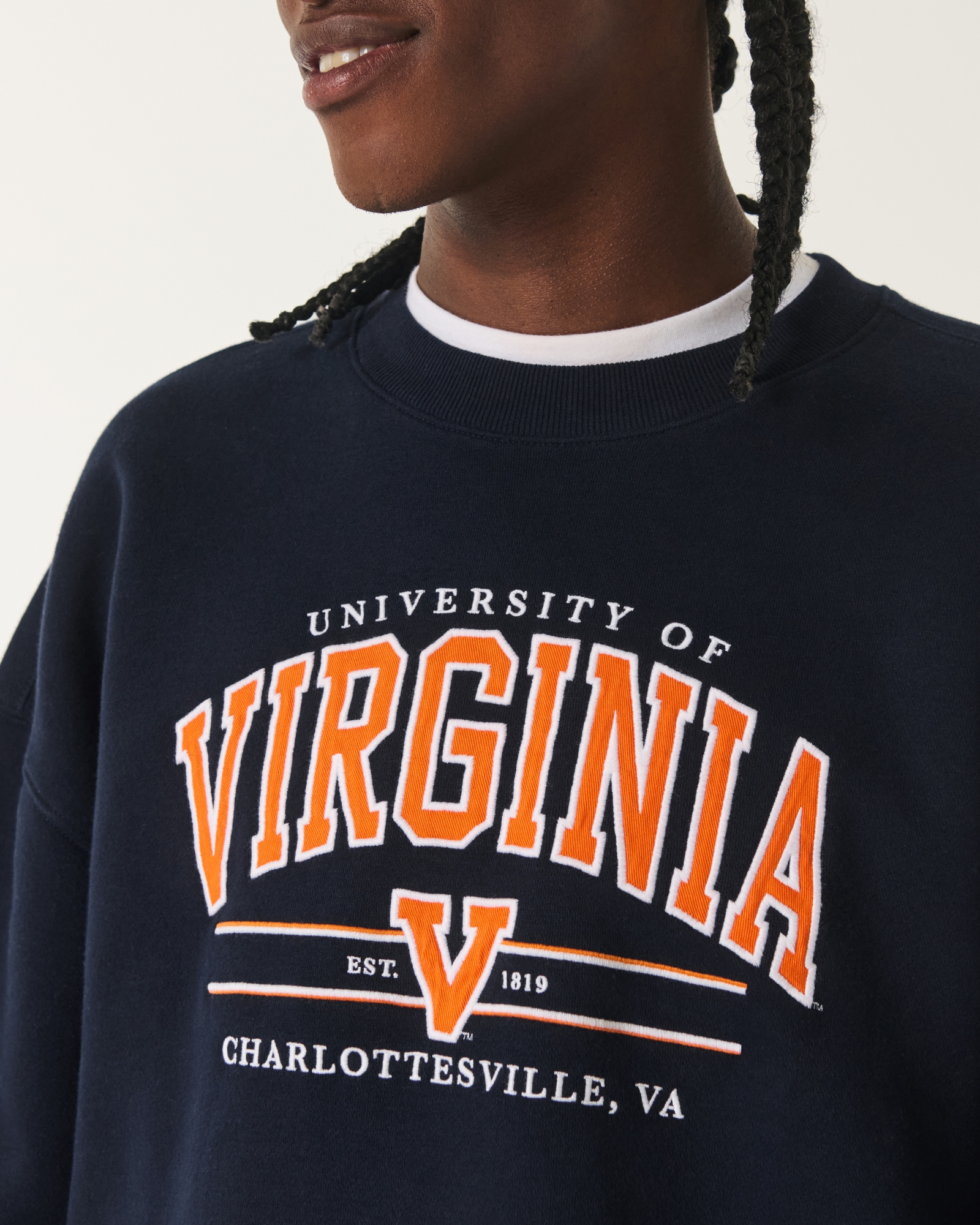 Men's Boxy University of Virginia Graphic Crew Sweatshirt | Men's