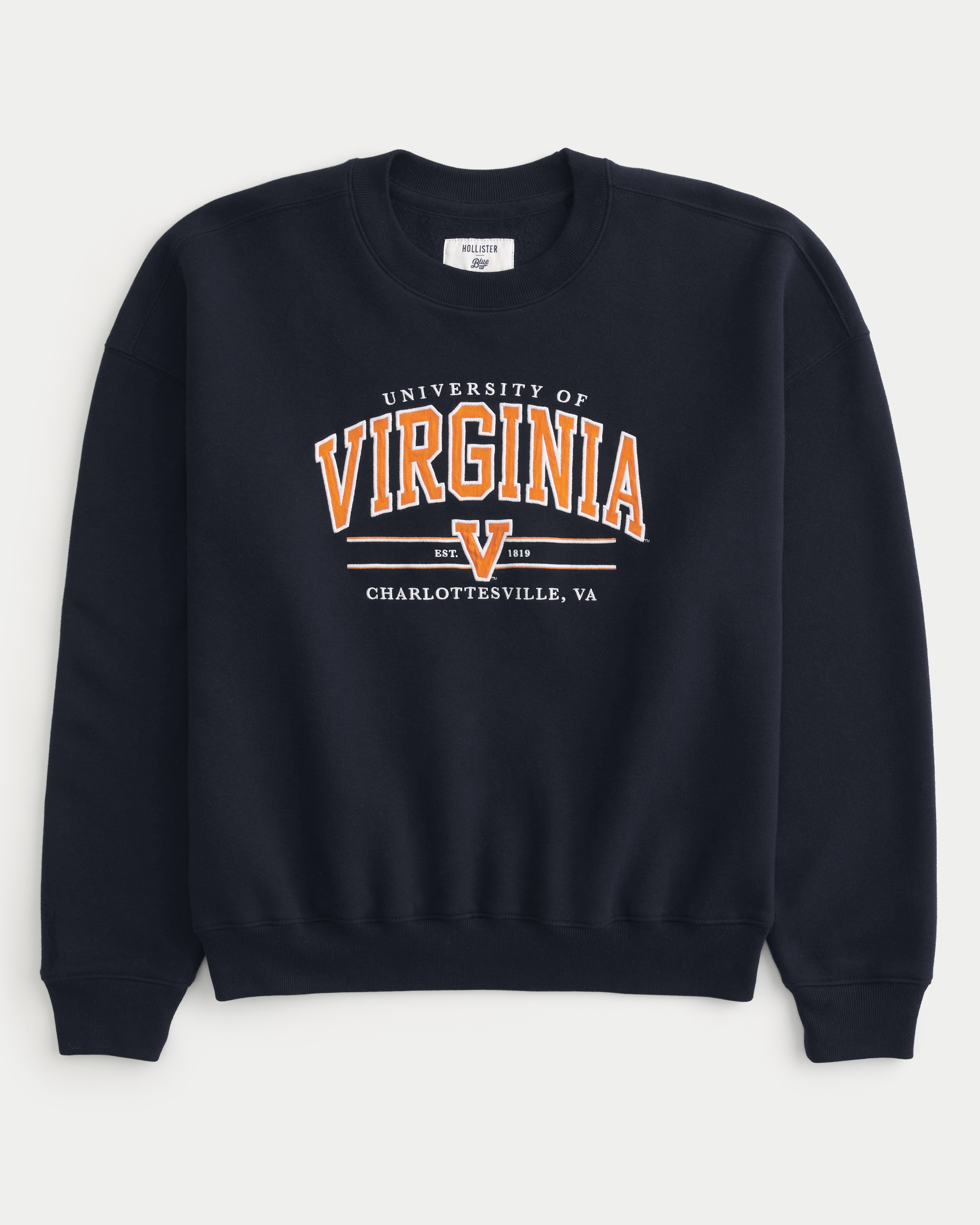 Boxy University of Virginia Graphic Crew Sweatshirt
