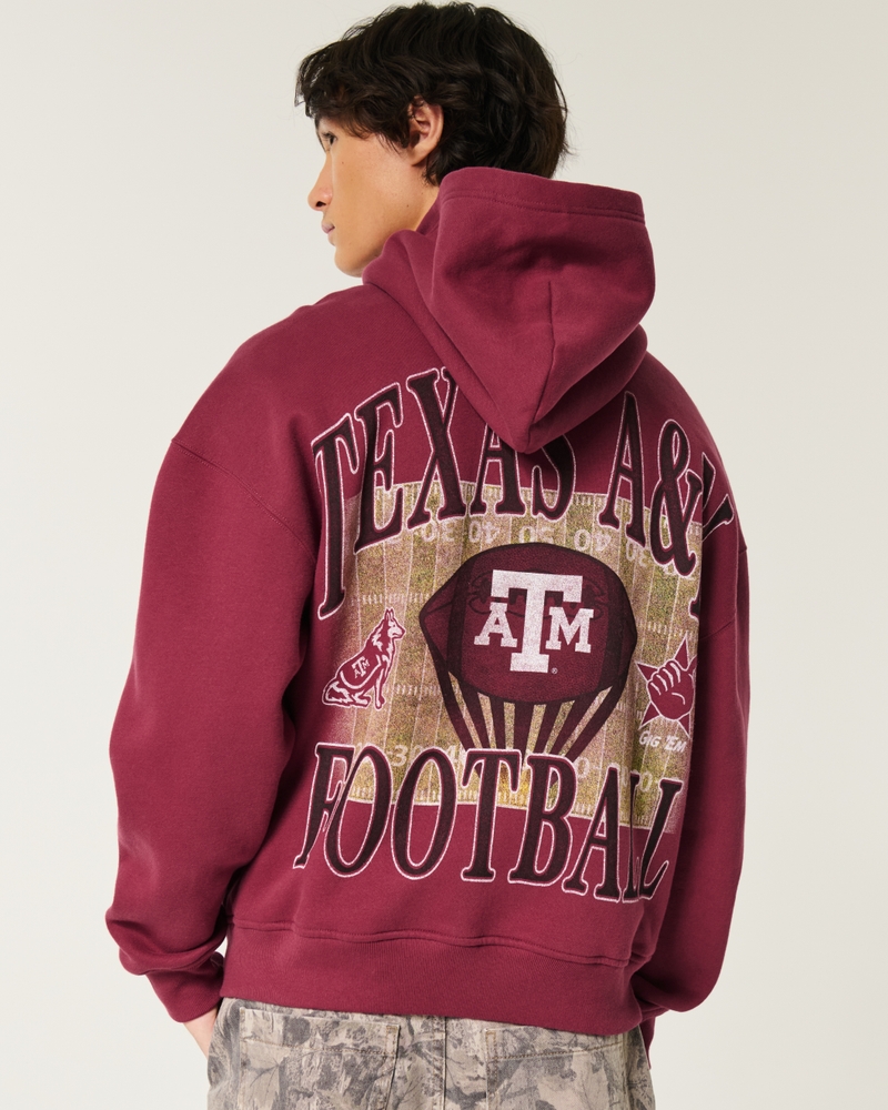 Boxy Texas A&M Graphic Hoodie