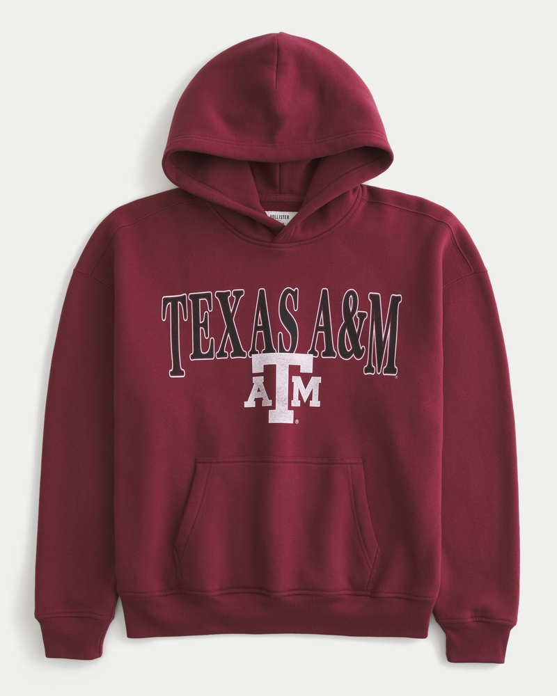 Boxy Texas A&M Graphic Hoodie