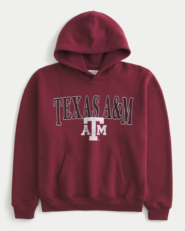Boxy Texas A&M Graphic Hoodie