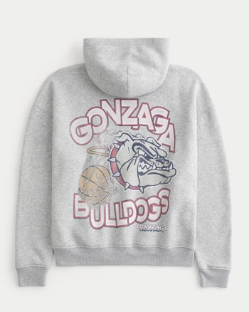 Men's Boxy Gonzaga University Bulldogs Graphic Hoodie | Men's Graphics Shop | HollisterCo.com