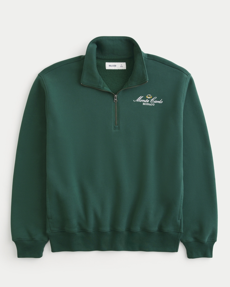 Hollister half zip sweatshirt online