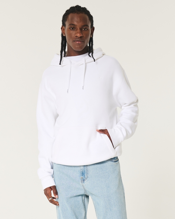 Relaxed Icon Hoodie, White Dd