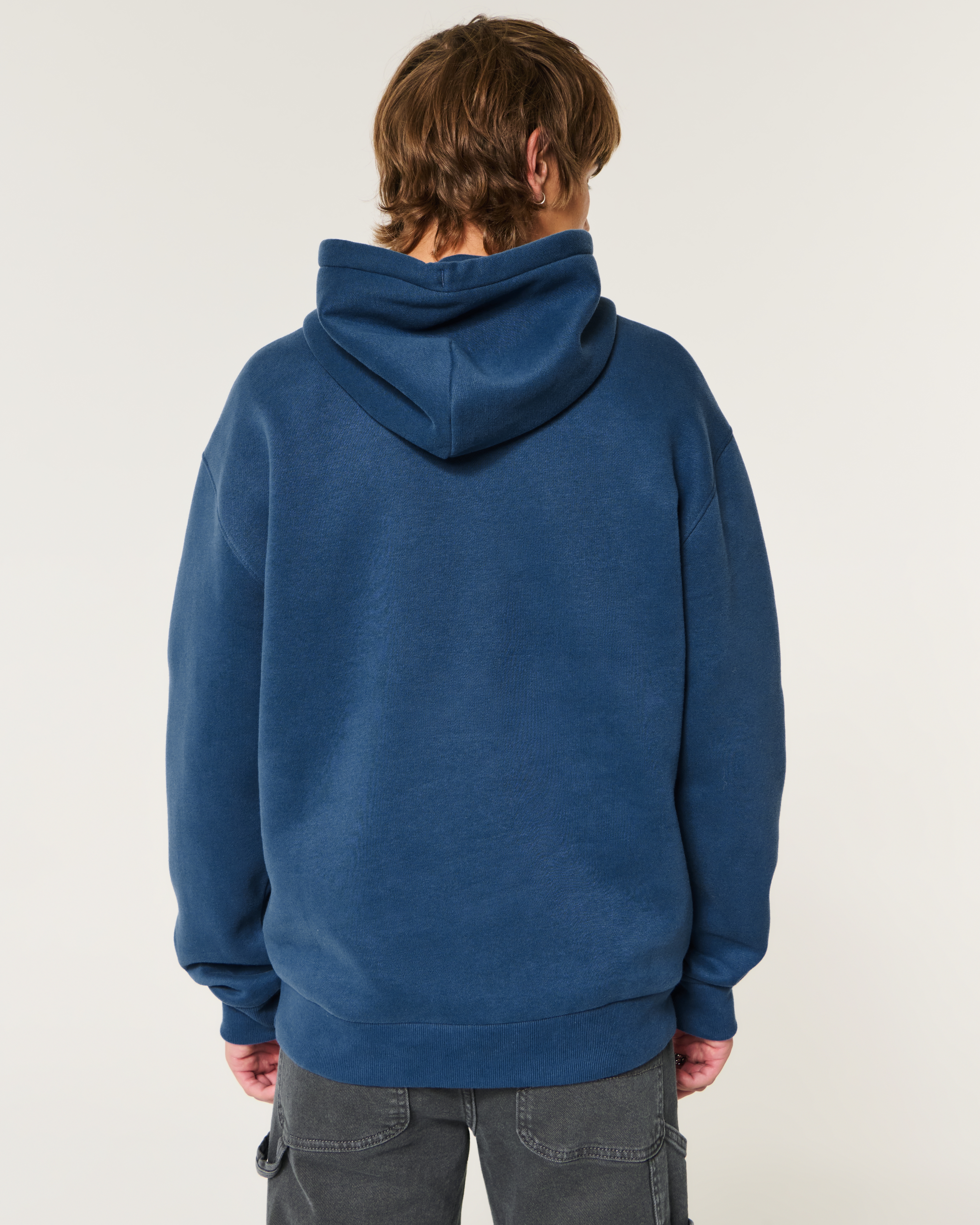 Dark blue fashion hollister hoodie