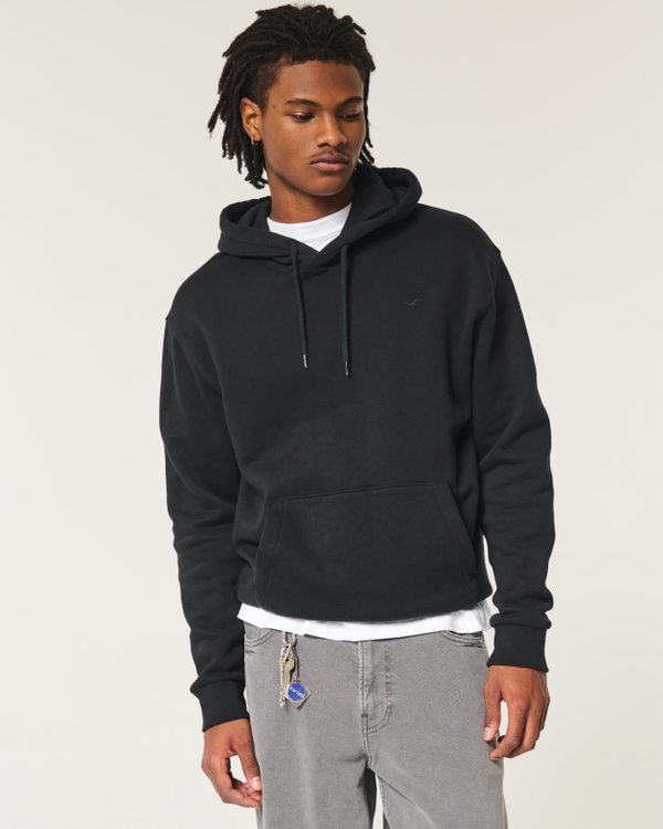 Relaxed Icon Hoodie, Black