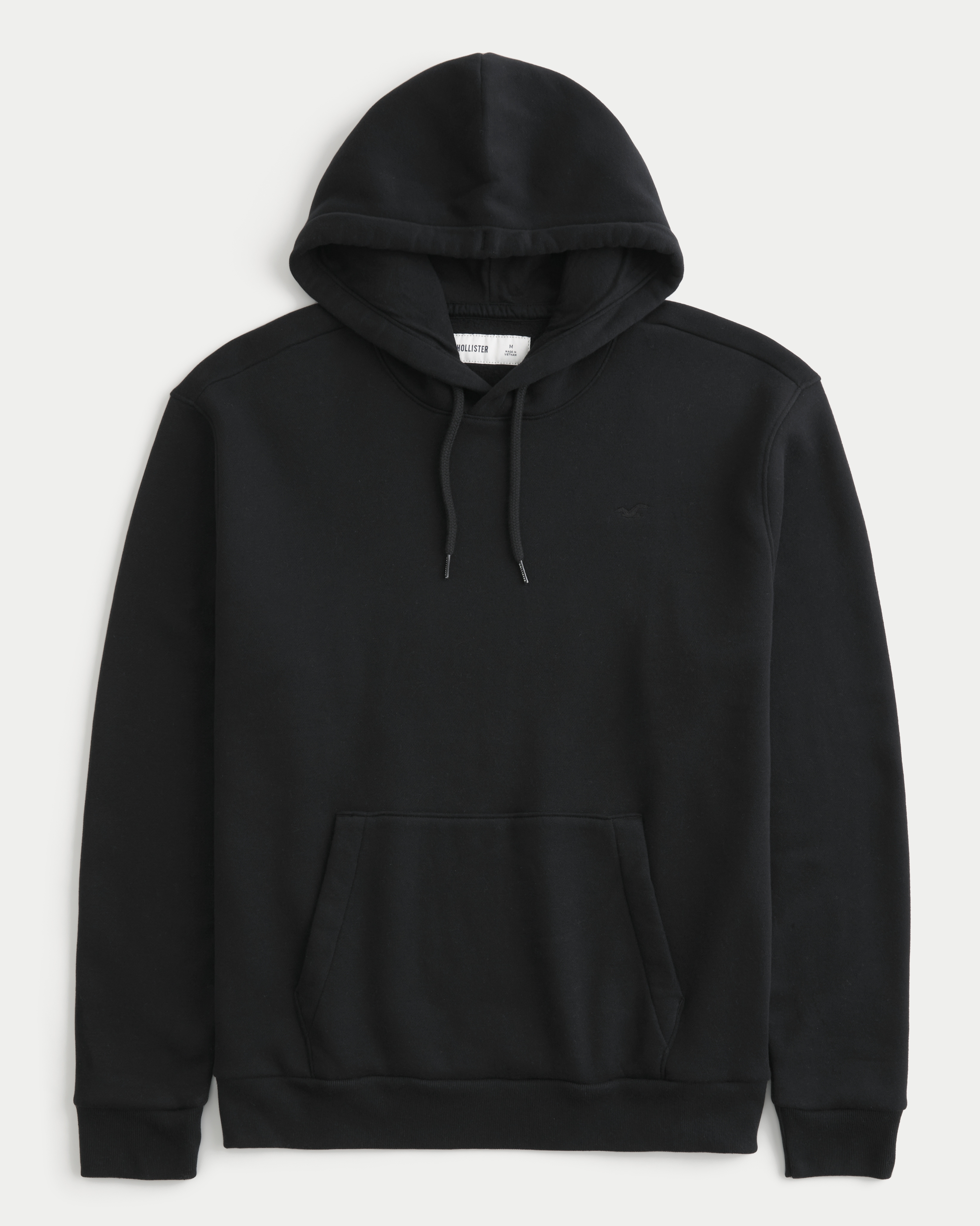 Men s Relaxed Icon Hoodie in Black Size XL from Hollister