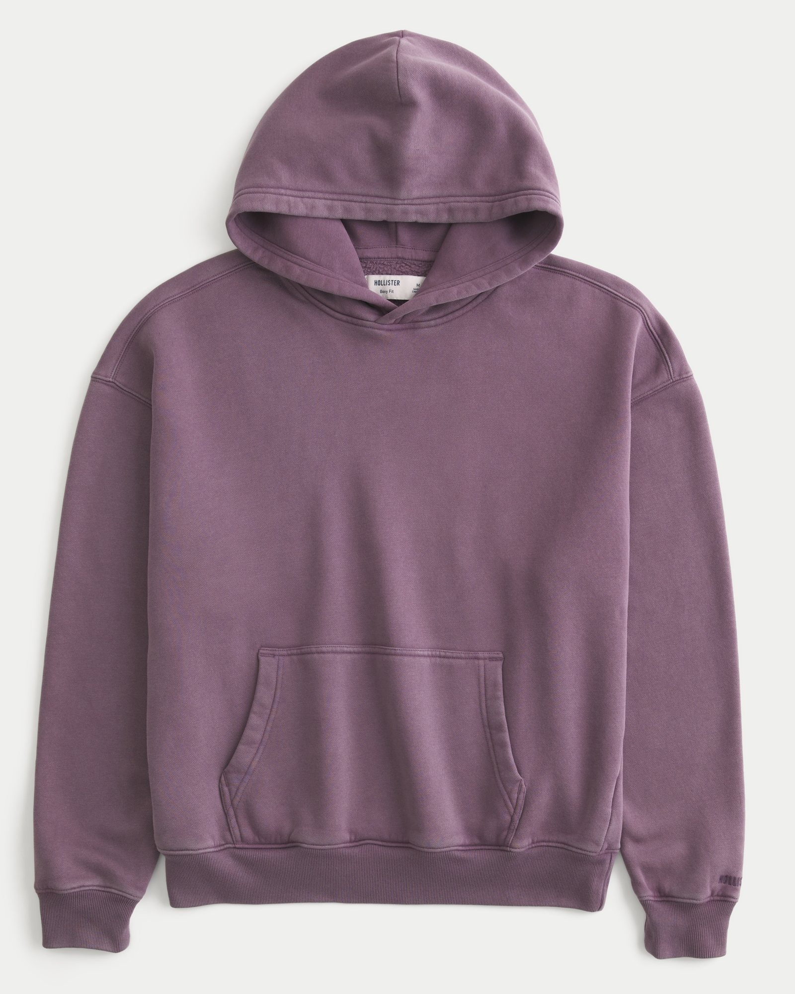 Hollister Men Purple Hollister Hoodie Men's Boxy Colorblock Hoodie