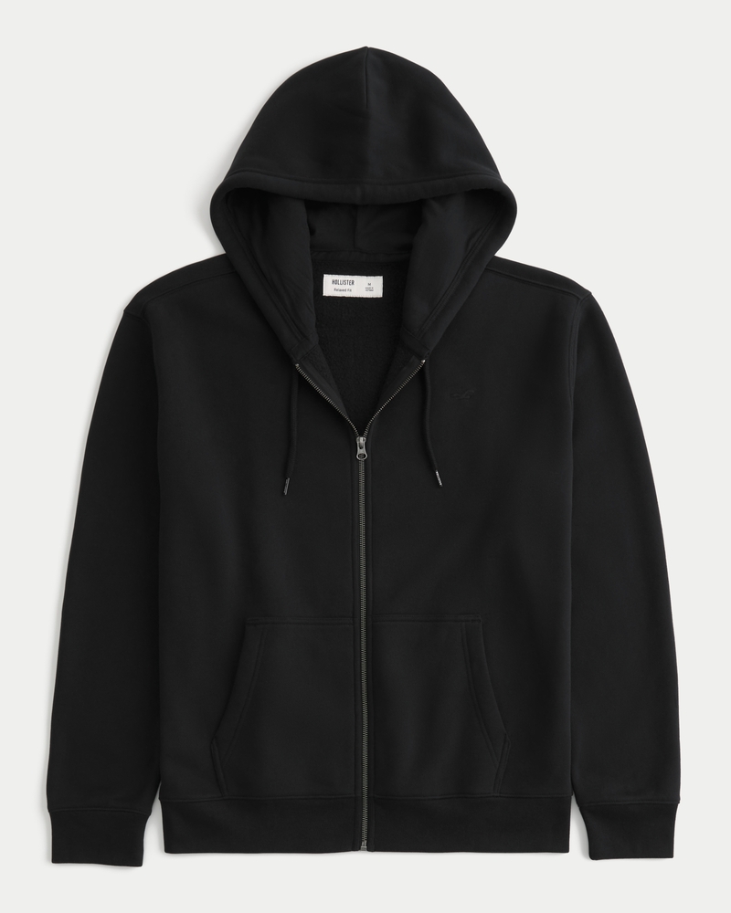 Relaxed Zip-Up Icon Hoodie