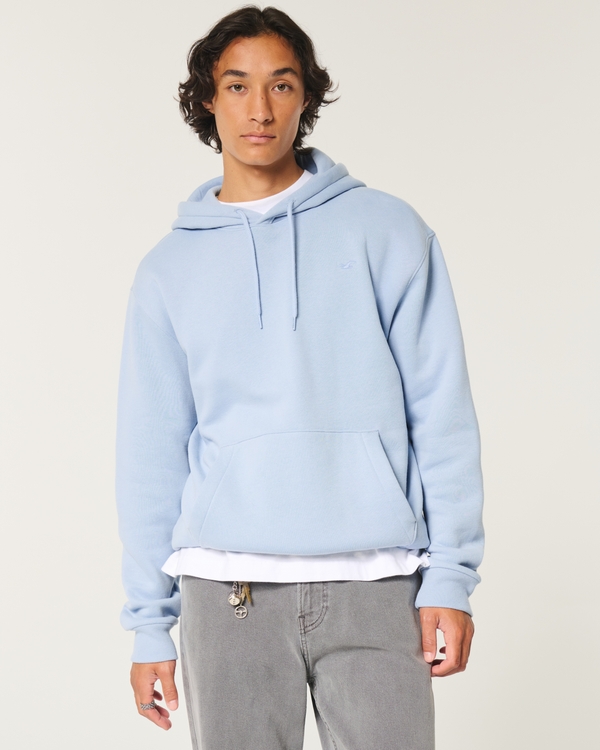Relaxed Icon Hoodie, Light Blue