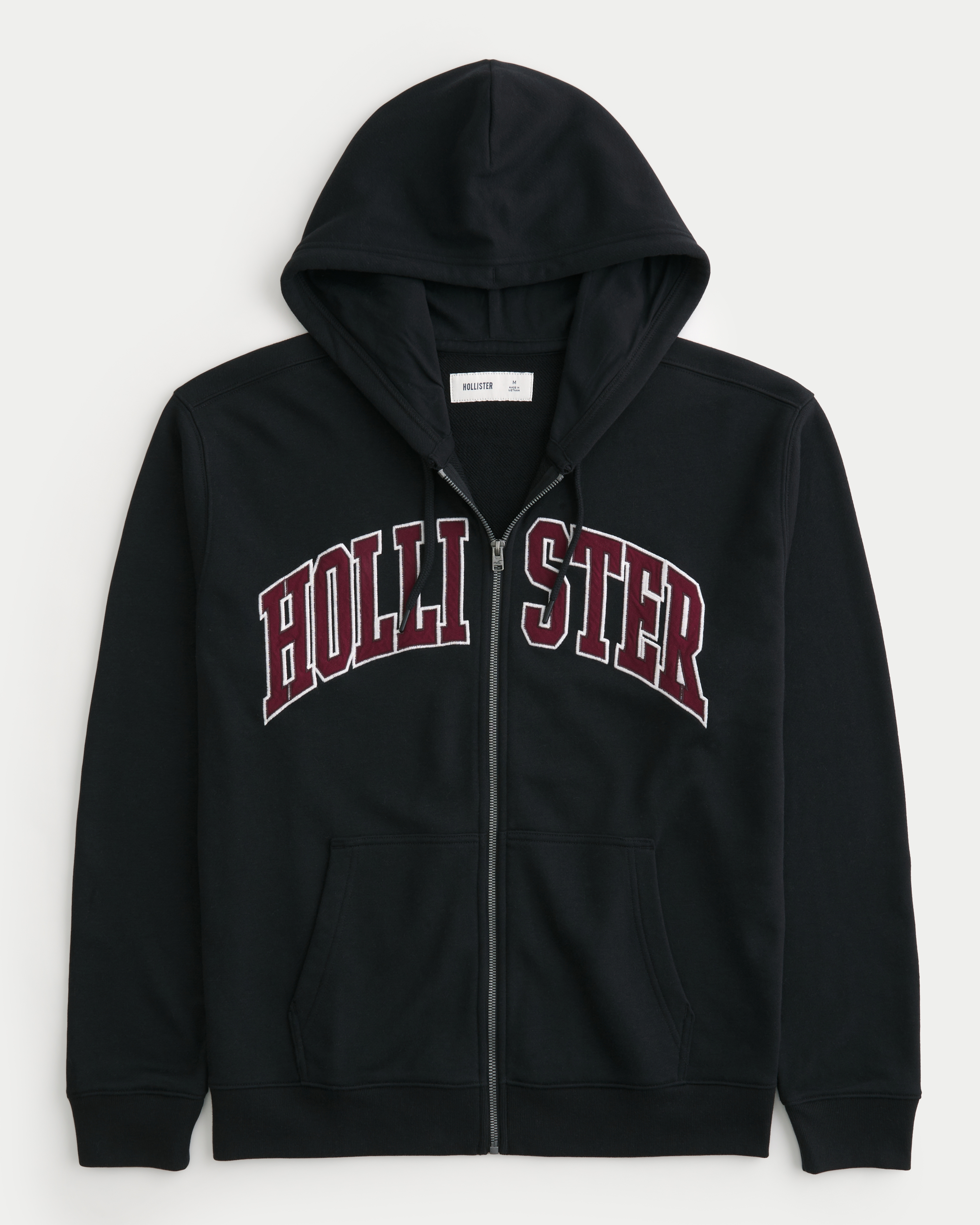 Men s Relaxed Logo Graphic Zip Up Hoodie Men s Sale HollisterCo