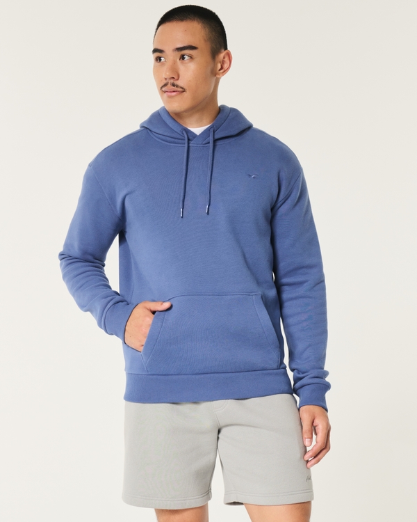 Sudadera con capucha icónica, Azul Marino Claro view 1