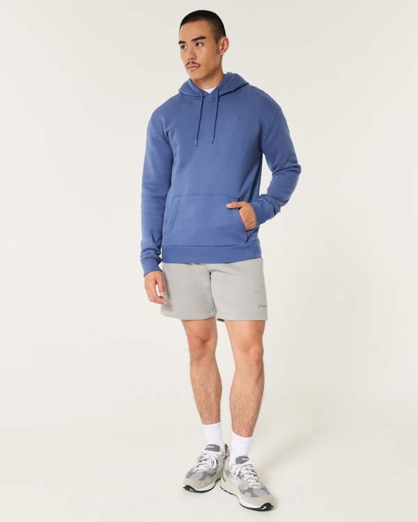 Sudadera con capucha icónica, Azul Marino Claro view 2