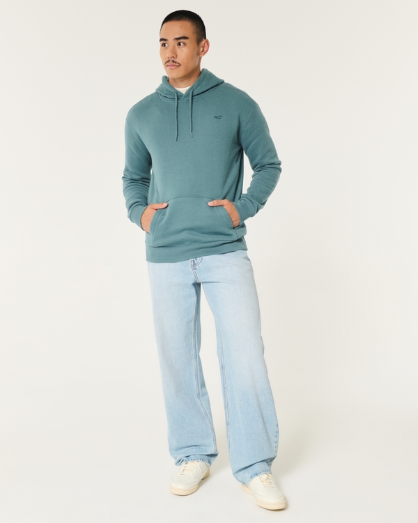 Sudadera con capucha icónica, Verde Azulado Oscuro view 2