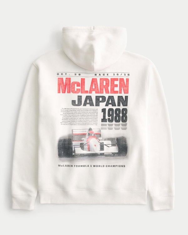 McLaren Japan Graphic Hoodie, Off White - Mclaren Japan