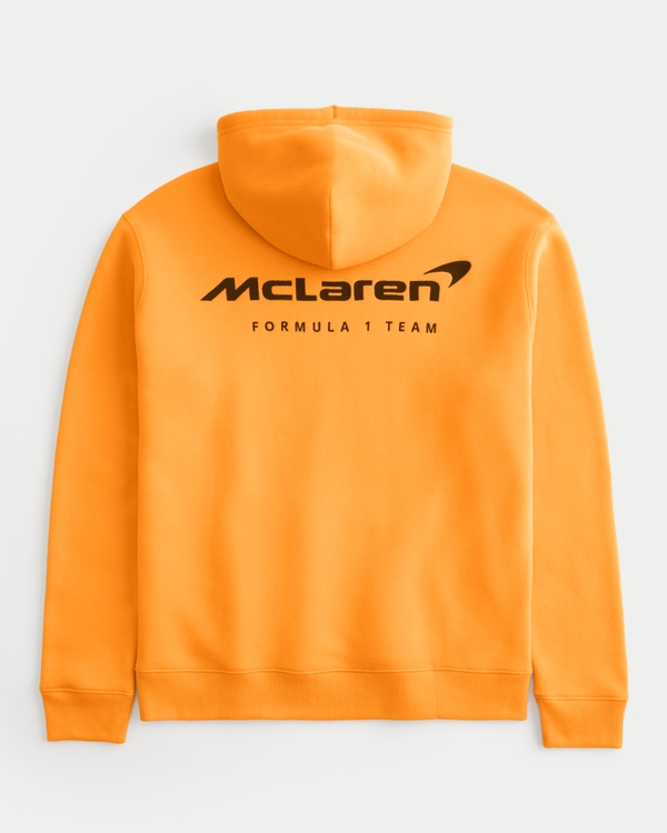 Relaxed McLaren Graphic Hoodie, Bright Orange