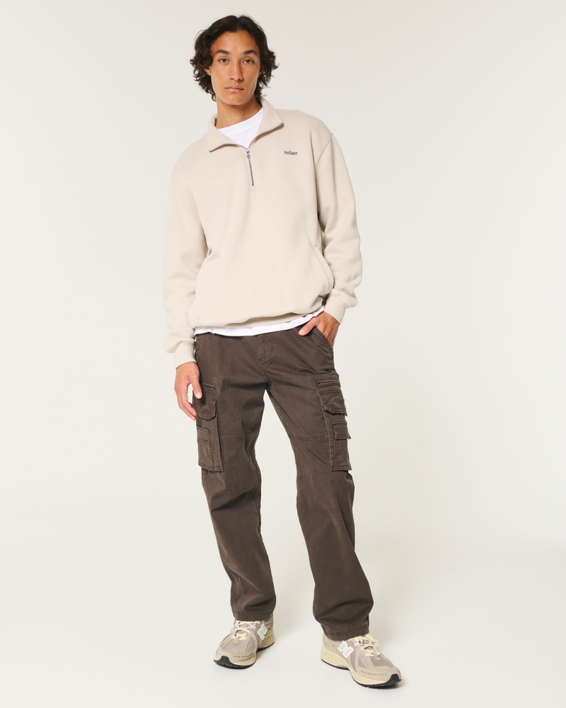 Relaxed Half-Zip Logo Sweatshirt