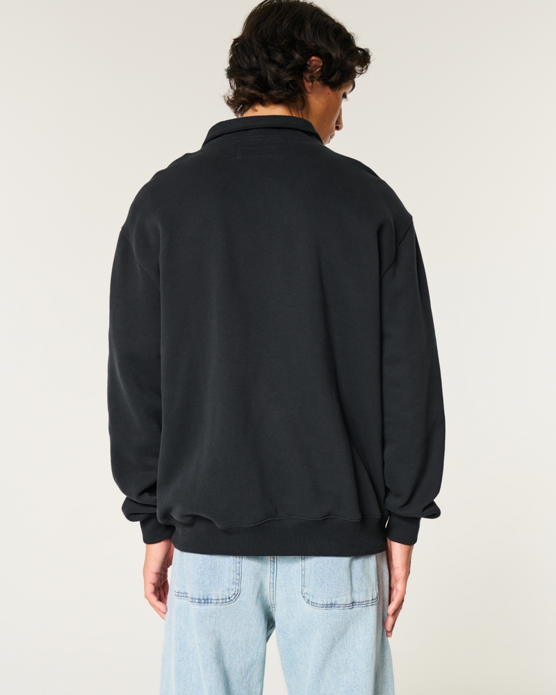 Relaxed Half-Zip Logo Sweatshirt