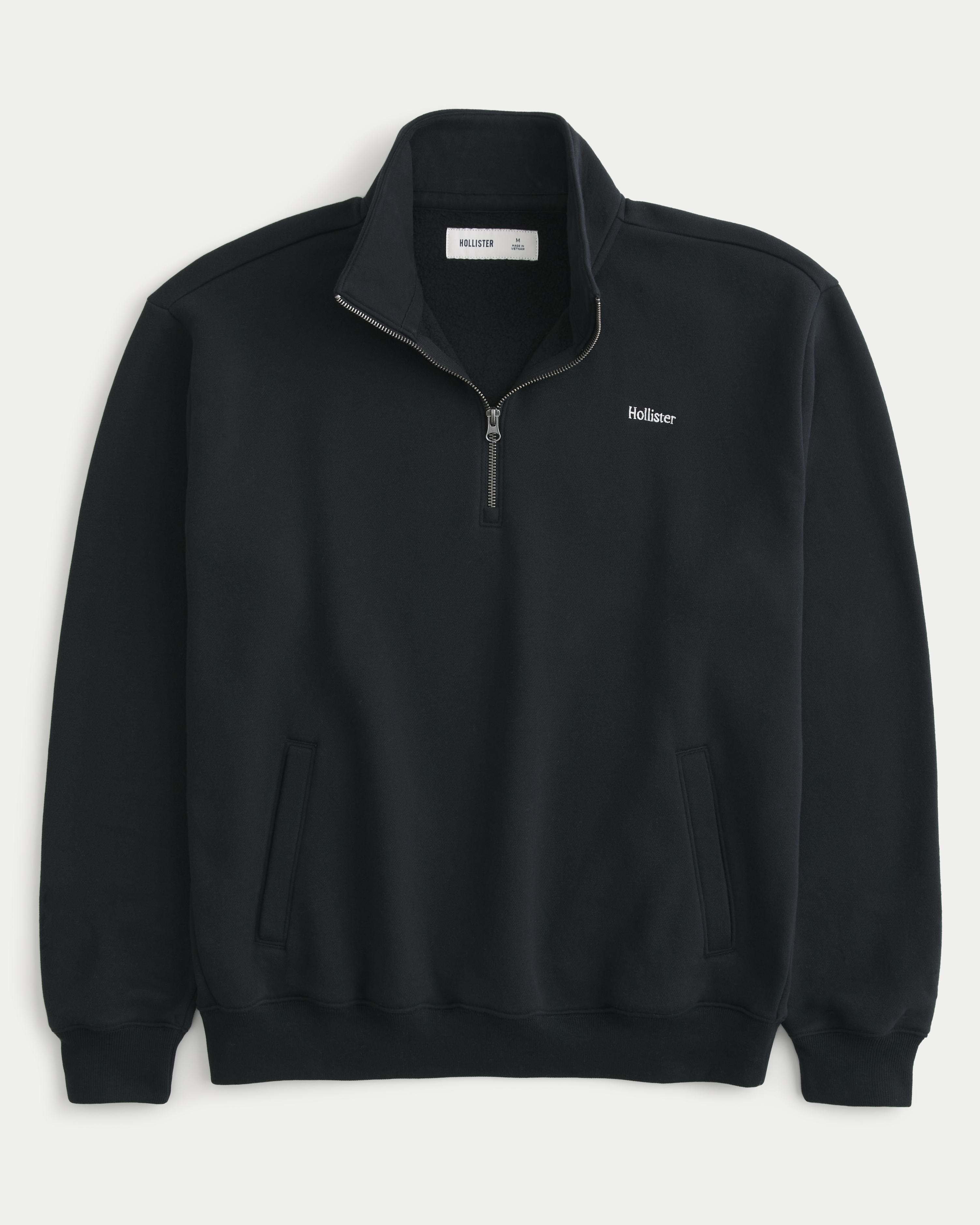 Half zip sweatshirt hollister best sale