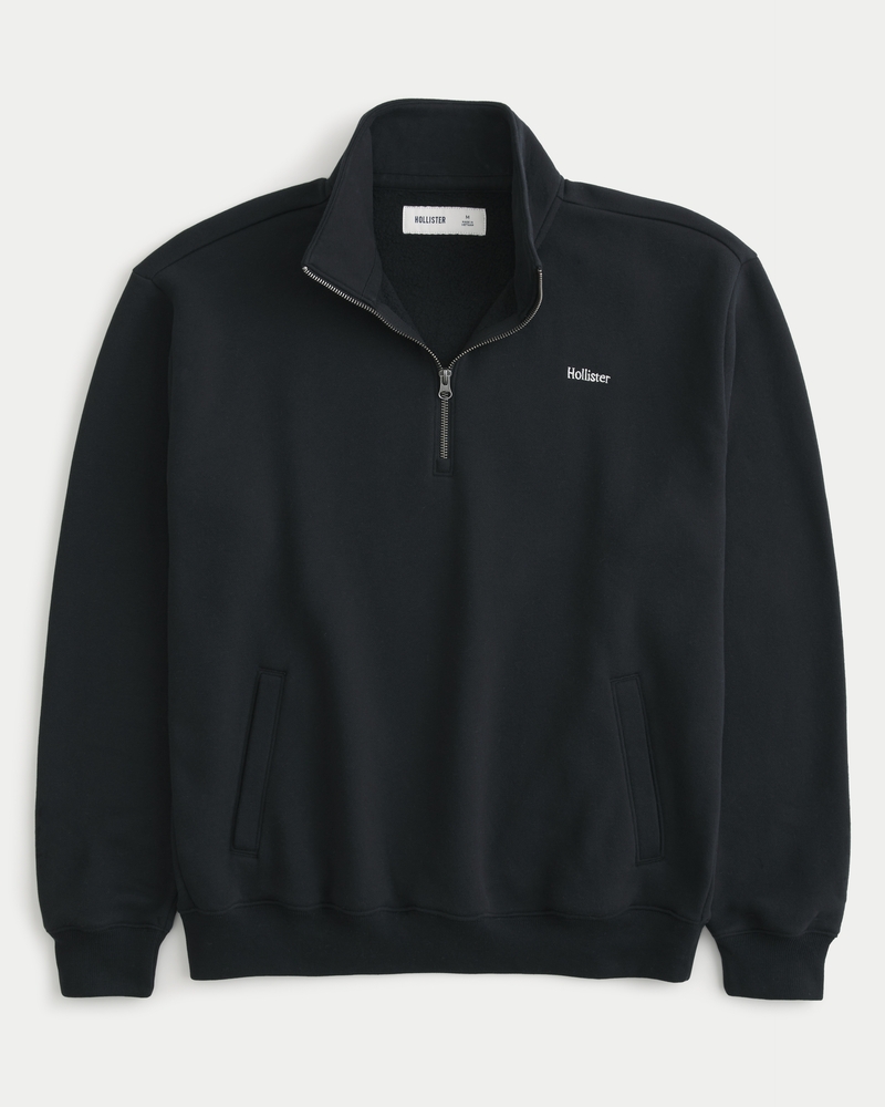 Relaxed Half-Zip Logo Sweatshirt
