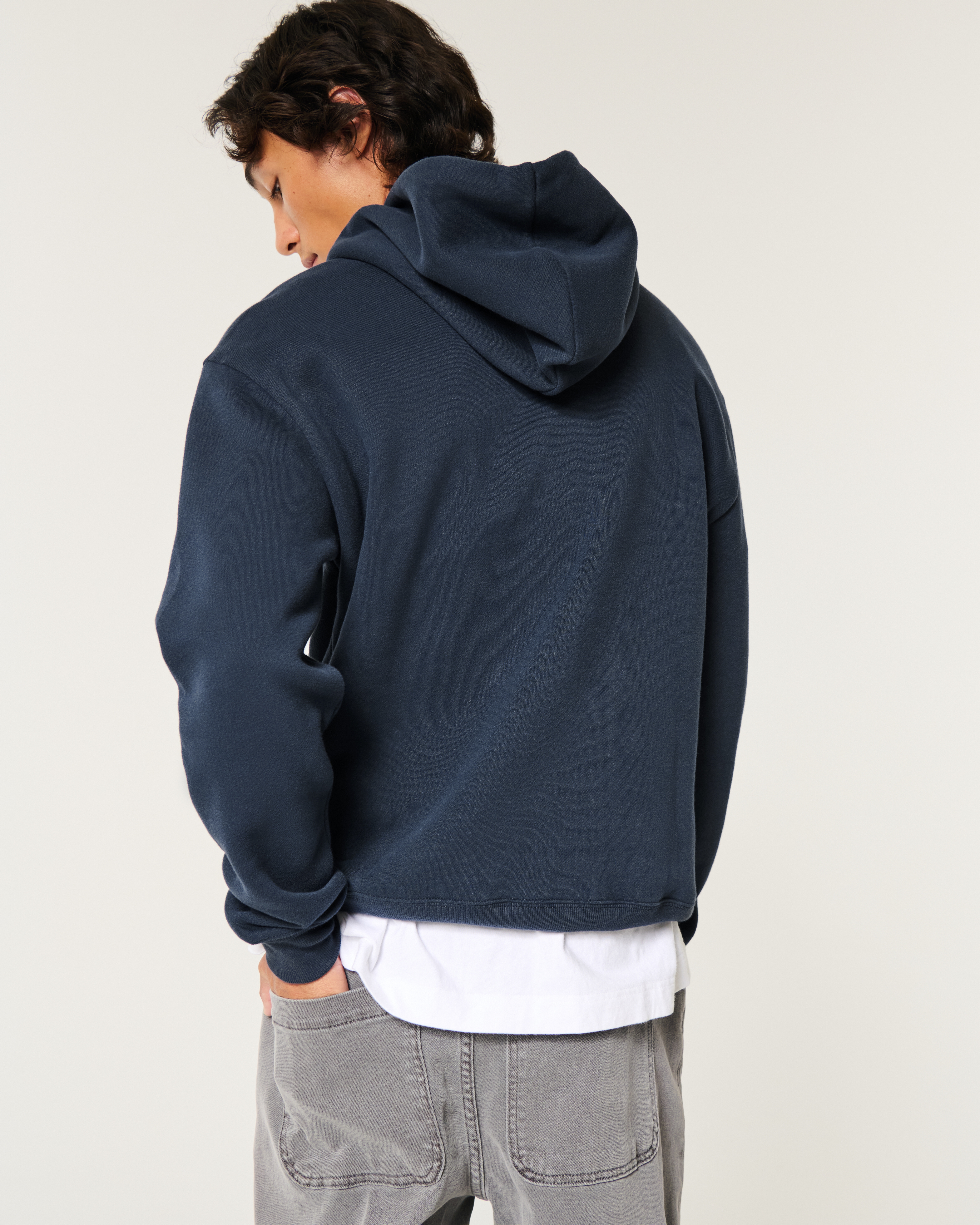 Hollister ombre logo hoodie on sale