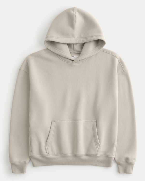 Boxy Hoodie, Cream