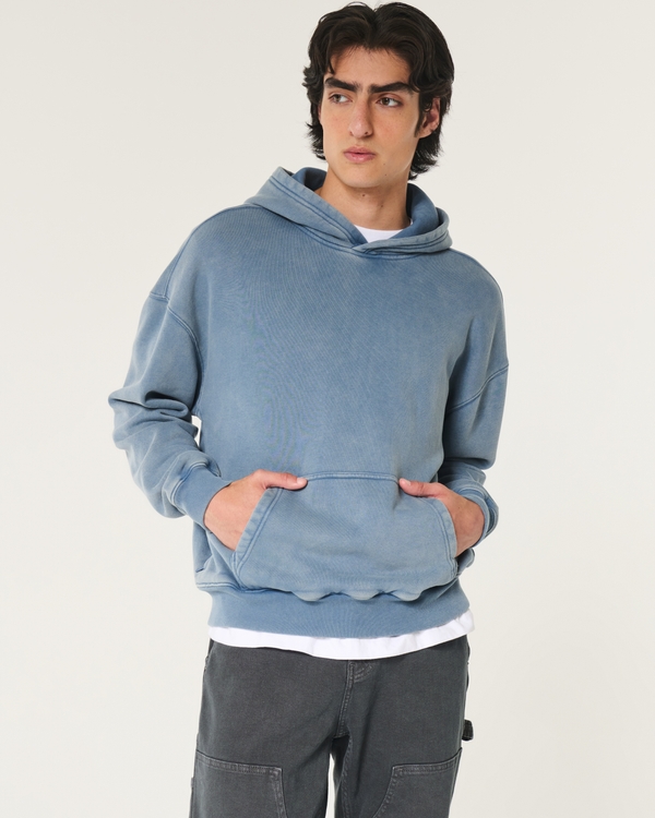 Boxy Hoodie, Slate