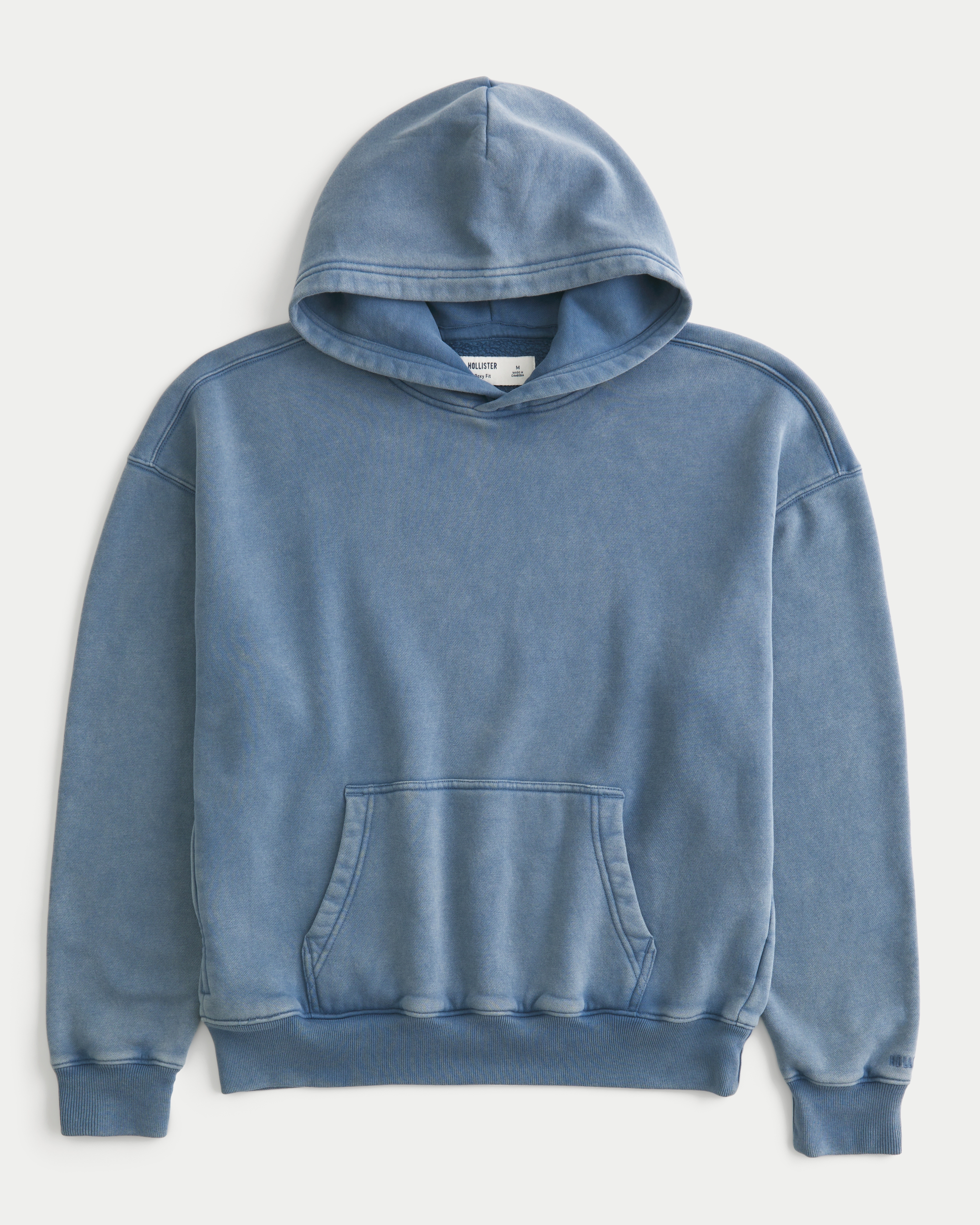 Blue hoodie hollister discount