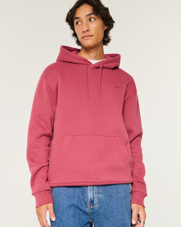 Relaxed Icon Hoodie, Washed Red