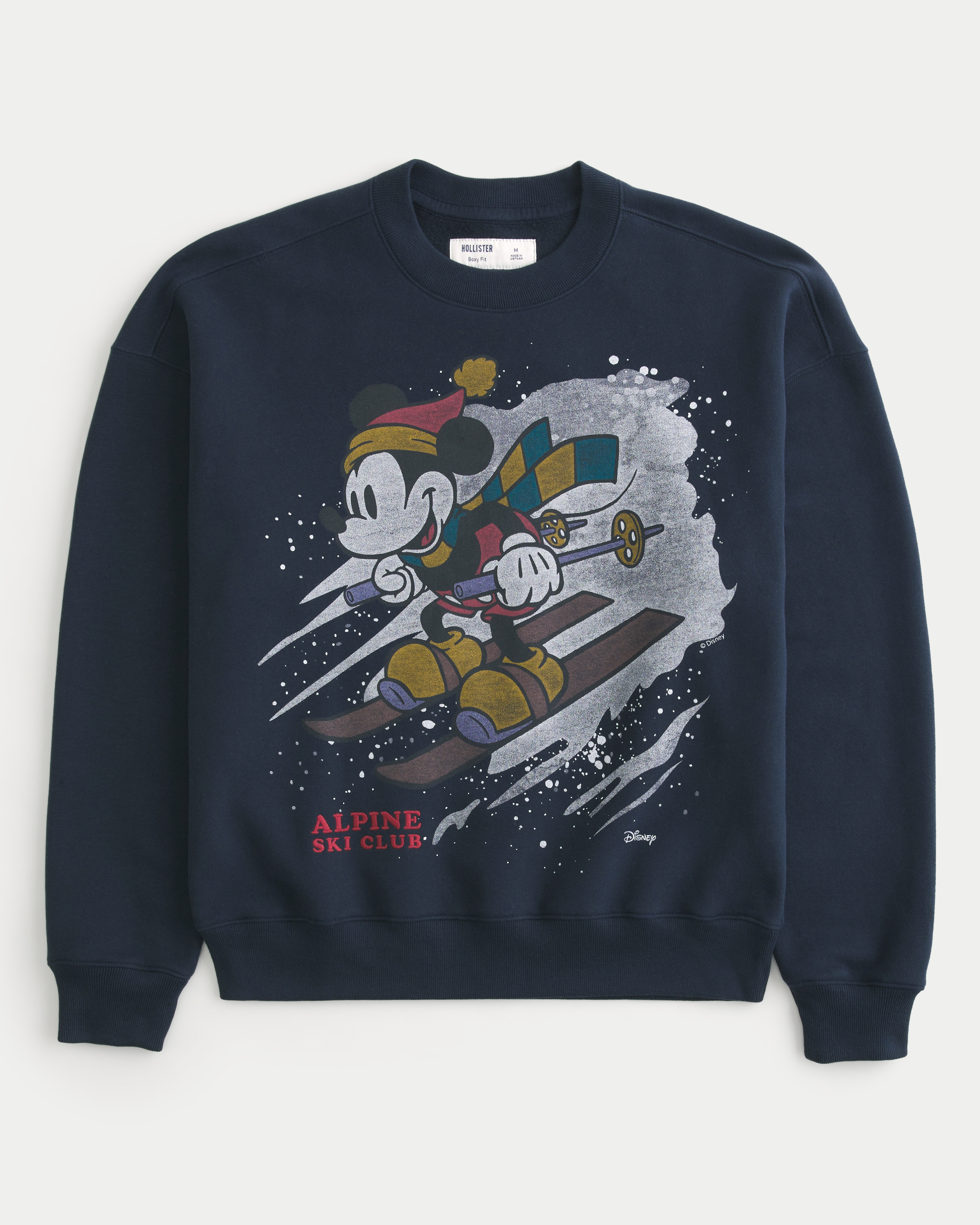 Boxy Mickey Mouse Graphic Sweatshirt