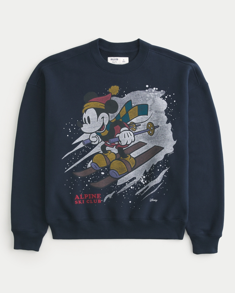 Men's Boxy Mickey Mouse Graphic Sweatshirt | Men's Clearance | HollisterCo.com Men's Boxy Mickey Mouse Graphic Sweatshirt | Men's Clearance | HollisterCo.com