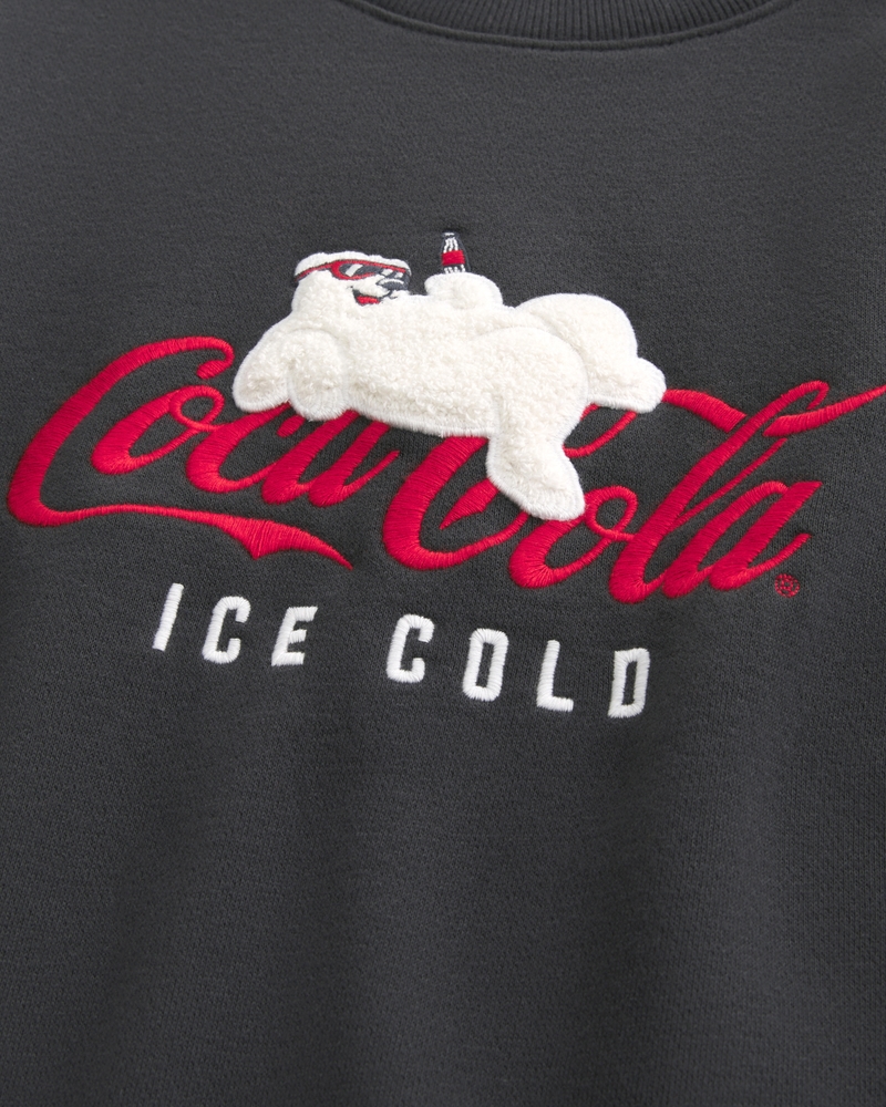 Oversized Coca-Cola Graphic Crew Sweatshirt