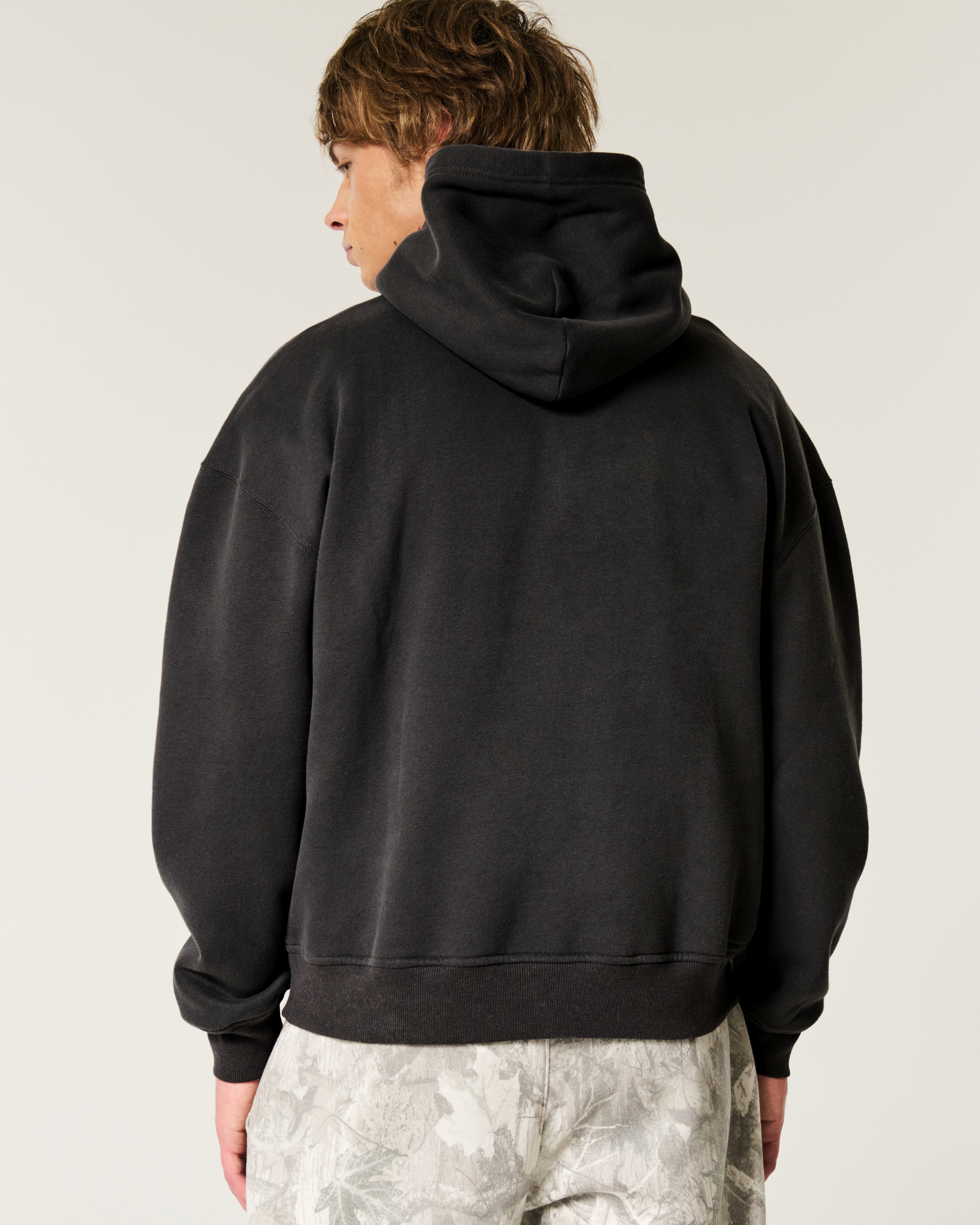 Boxy University of Georgia Bulldogs Graphic Hoodie