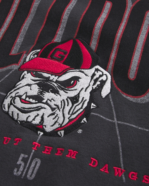 Boxy Georgia Bulldogs Graphic Hoodie