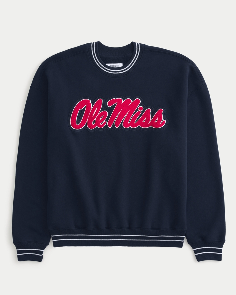 Men's Boxy Ole Miss Graphic Crew Sweatshirt | Men's Graphics Shop
