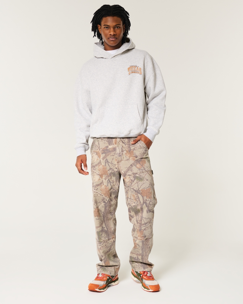 Boxy University of Texas Longhorns Graphic Hoodie