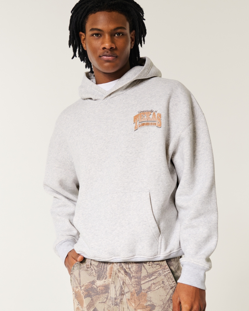 Boxy University of Texas Longhorns Graphic Hoodie
