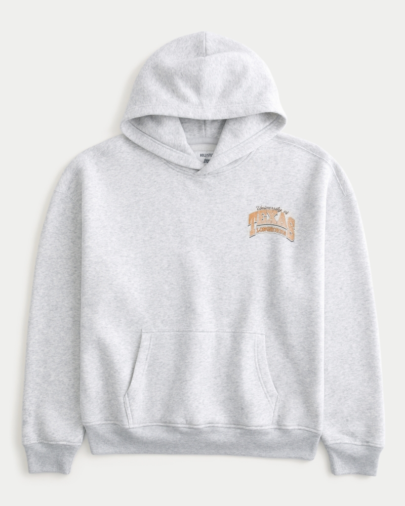 Boxy University of Texas Longhorns Graphic Hoodie