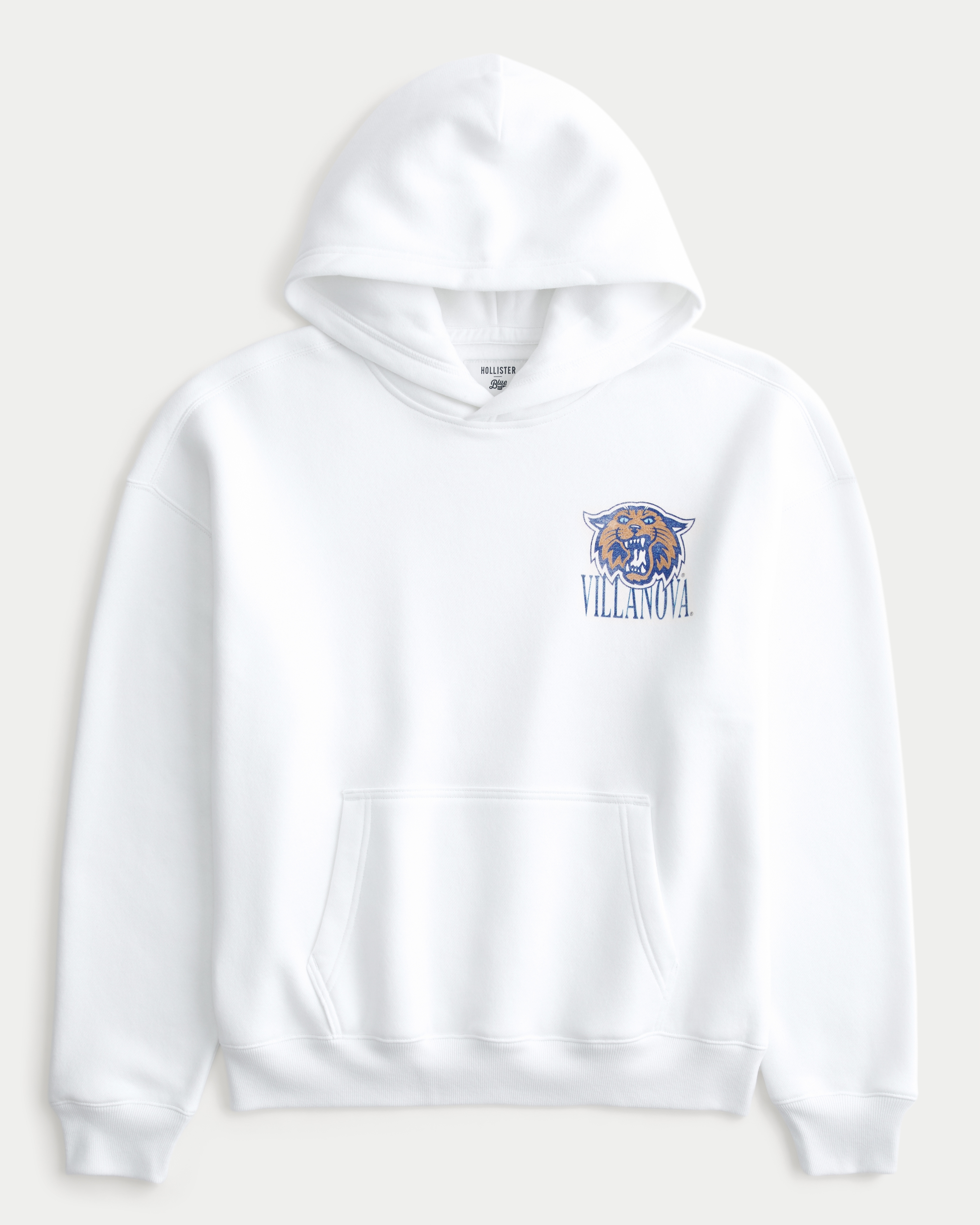 Boxy Villanova University Wildcats Graphic Hoodie