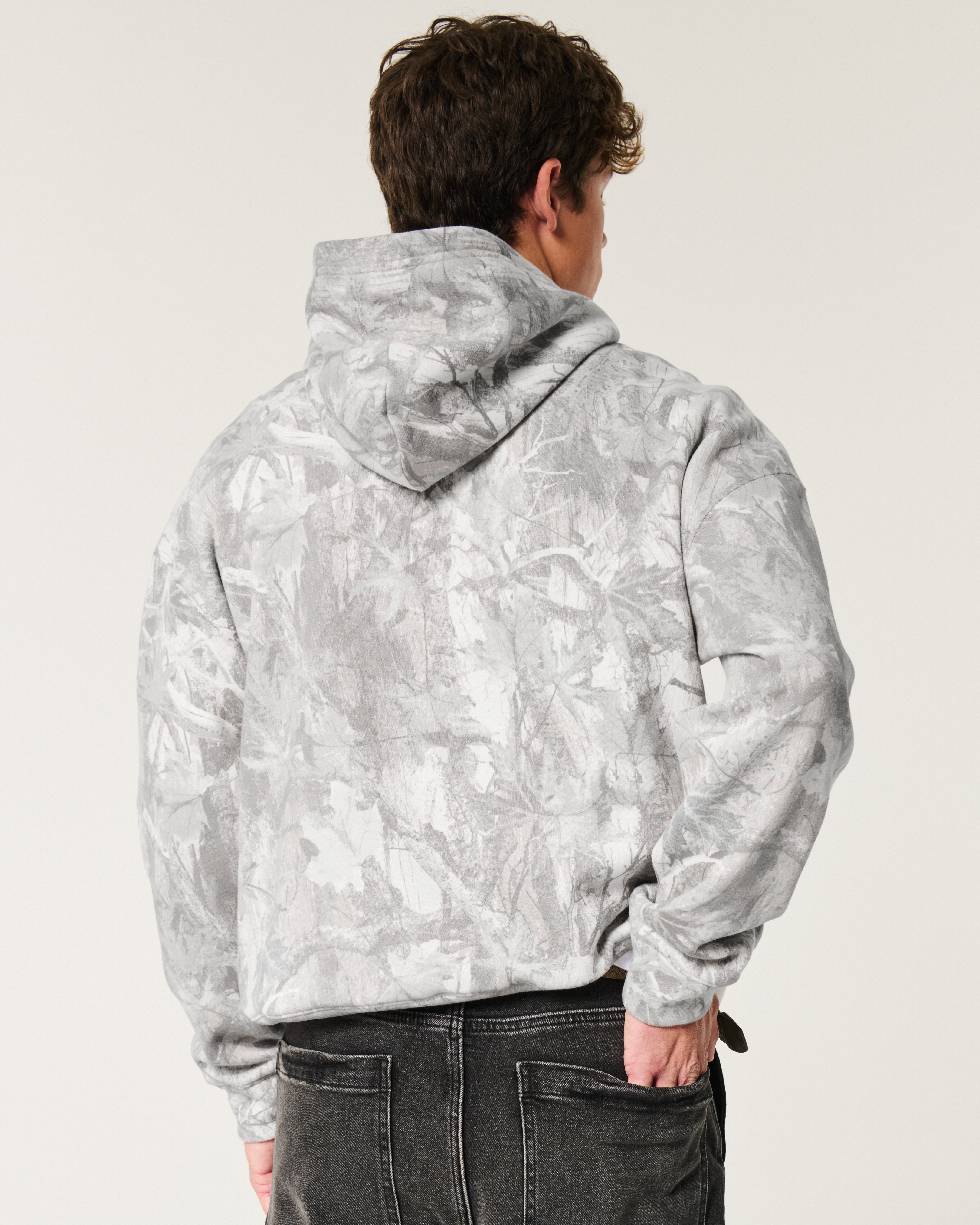 Hollister white camo hoodie best sale