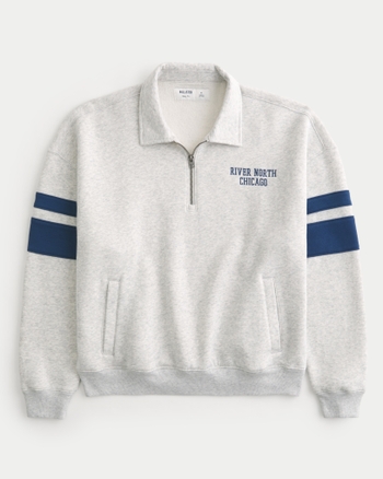 スウェット トレーナー ホリスター Hollister ネイビー ロゴ L