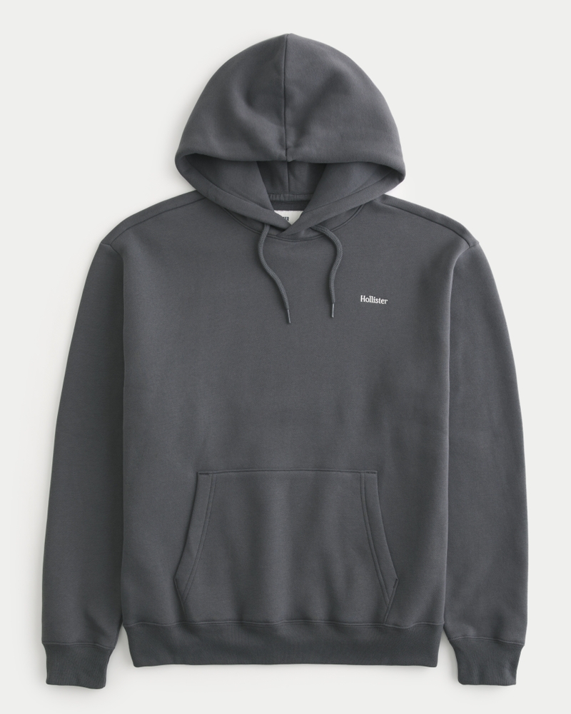 Men s Relaxed Logo Hoodie Men s Tops HollisterCo