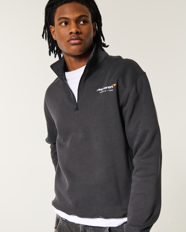 McLaren Graphic Half-Zip Sweatshirt, Black