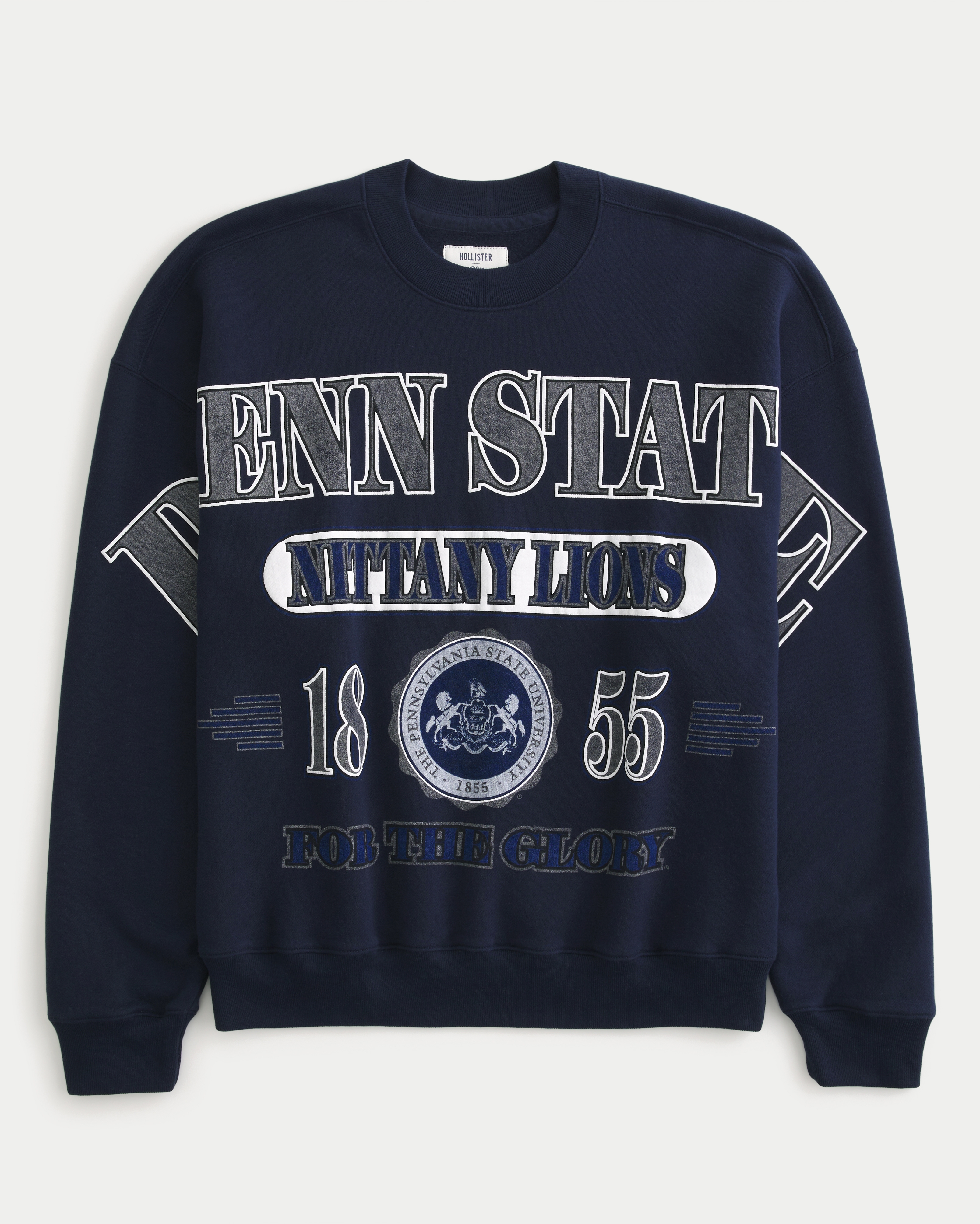 Boxy Penn State Nittany Lions Graphic Crew Sweatshirt