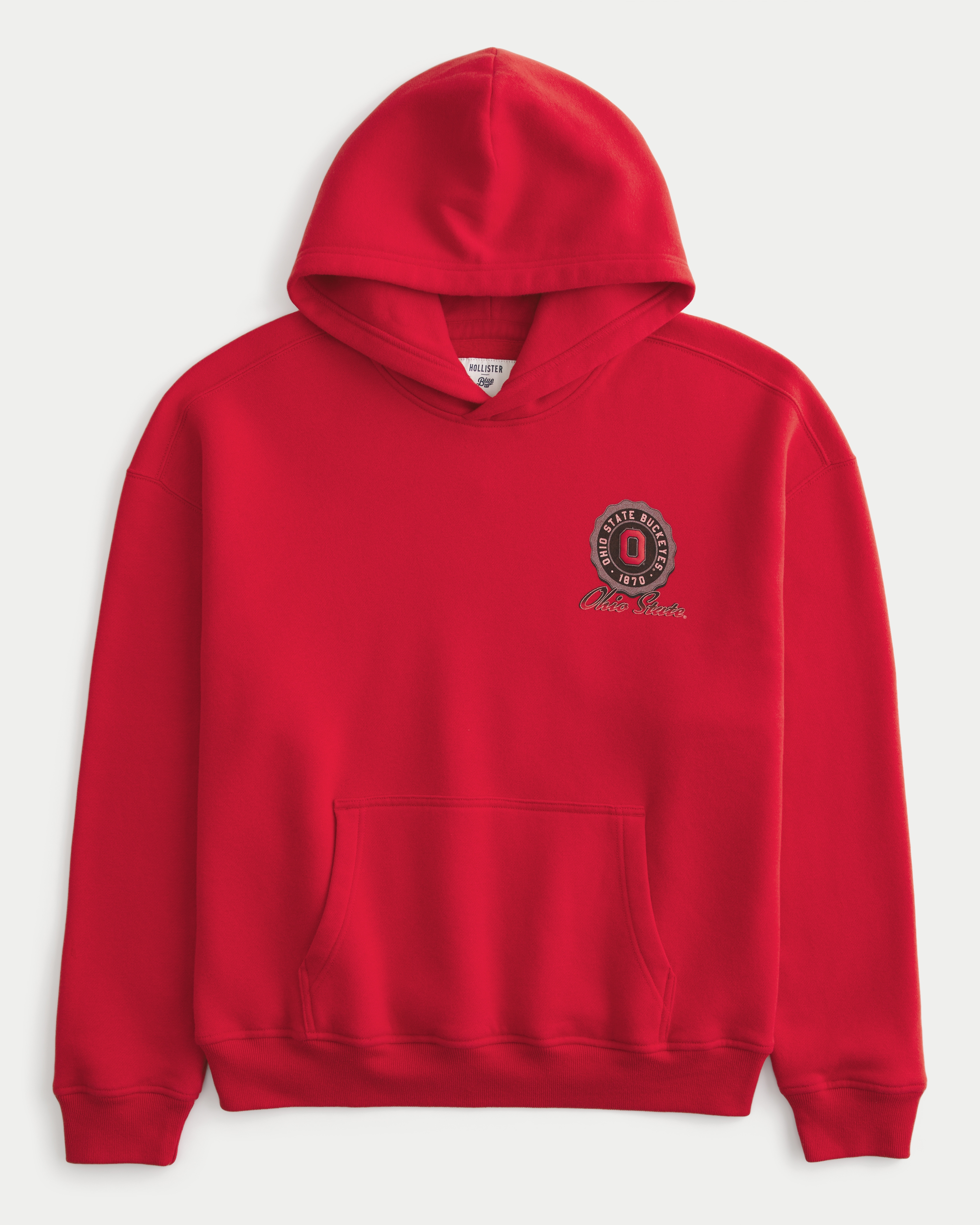 Boxy Ohio State Buckeyes Graphic Hoodie