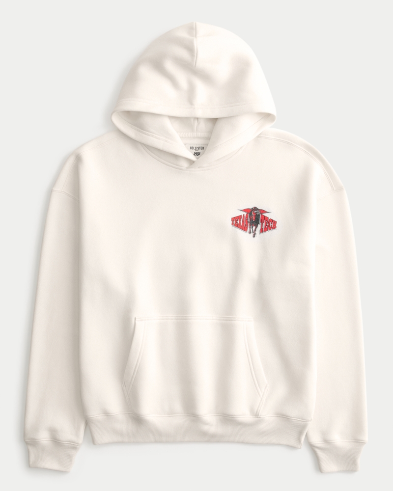 Boxy Texas Tech Graphic Hoodie