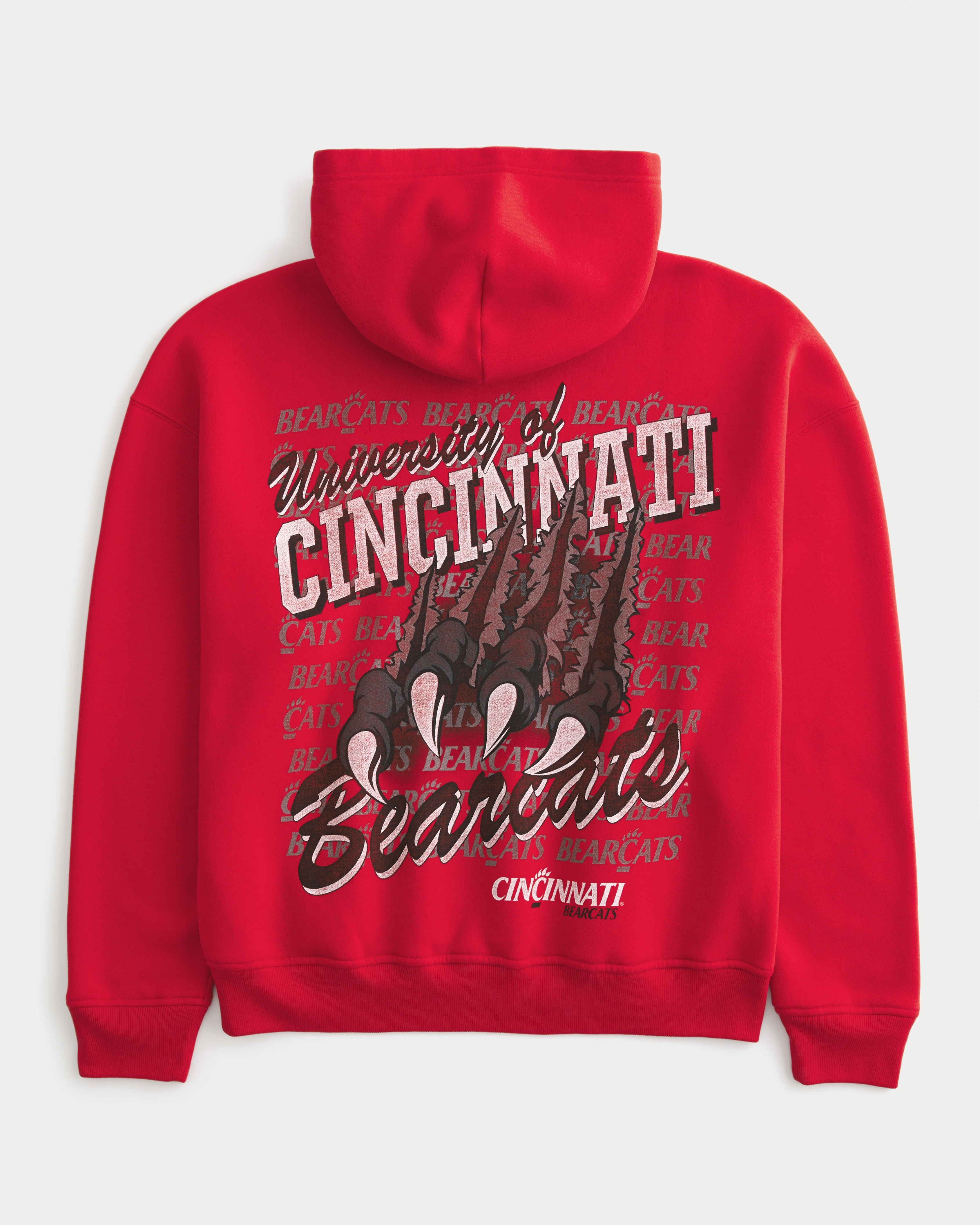 Boxy University of Cincinnati Bearcats Graphic Hoodie