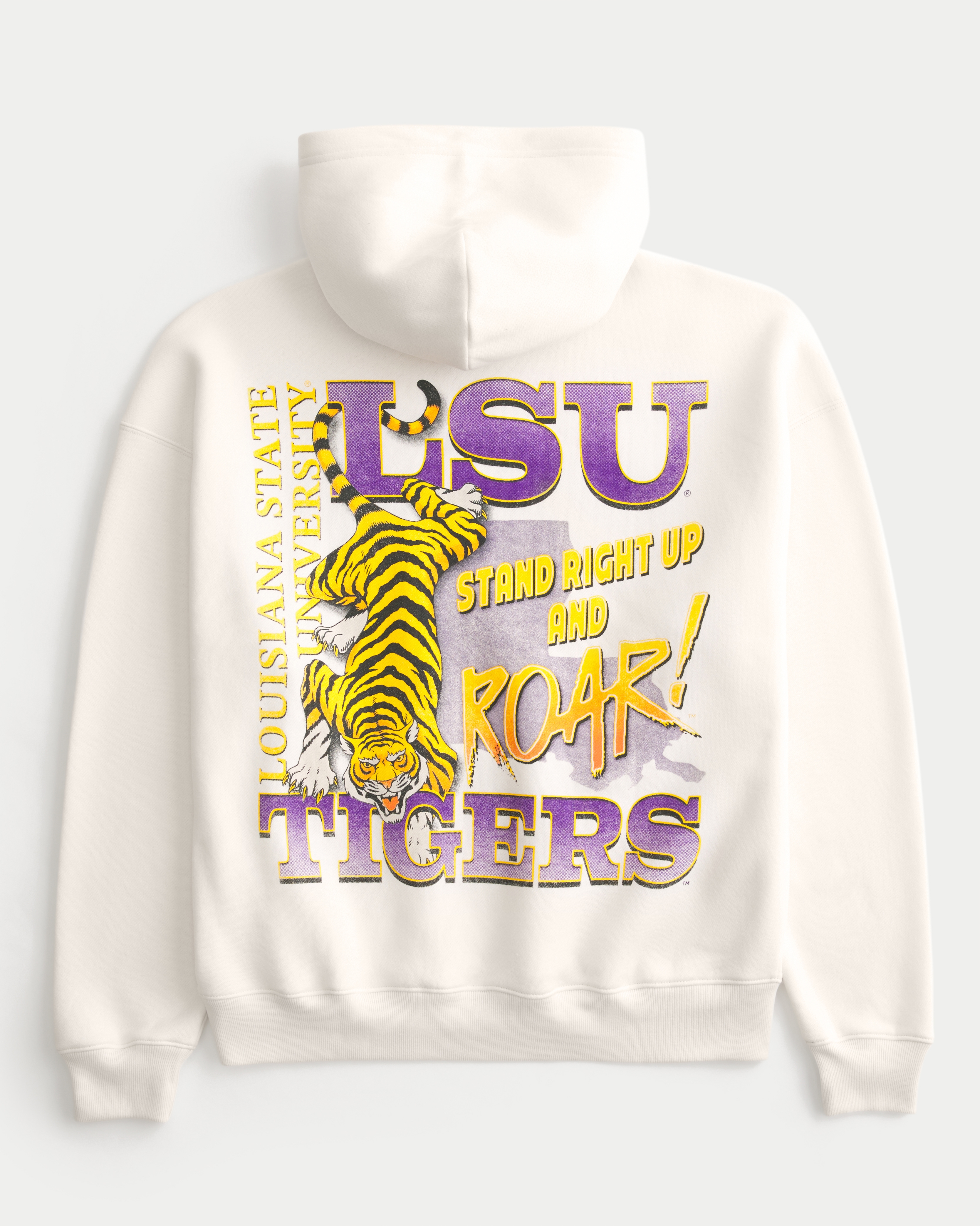 Boxy LSU Tigers Graphic Hoodie